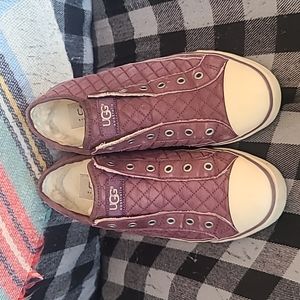 UGG Slip-on Quilted Leather Sneaker - Size 8.5